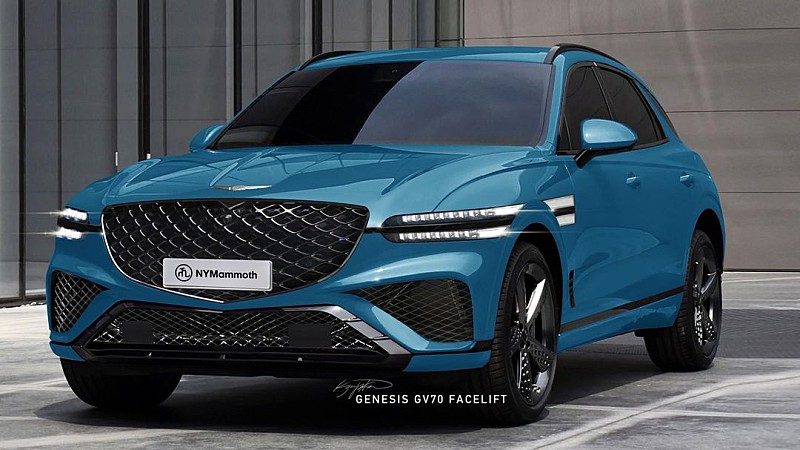 제네시스 GV70 페이스리프트 예상도