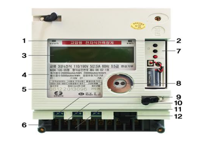 고압용 전력량계 외형