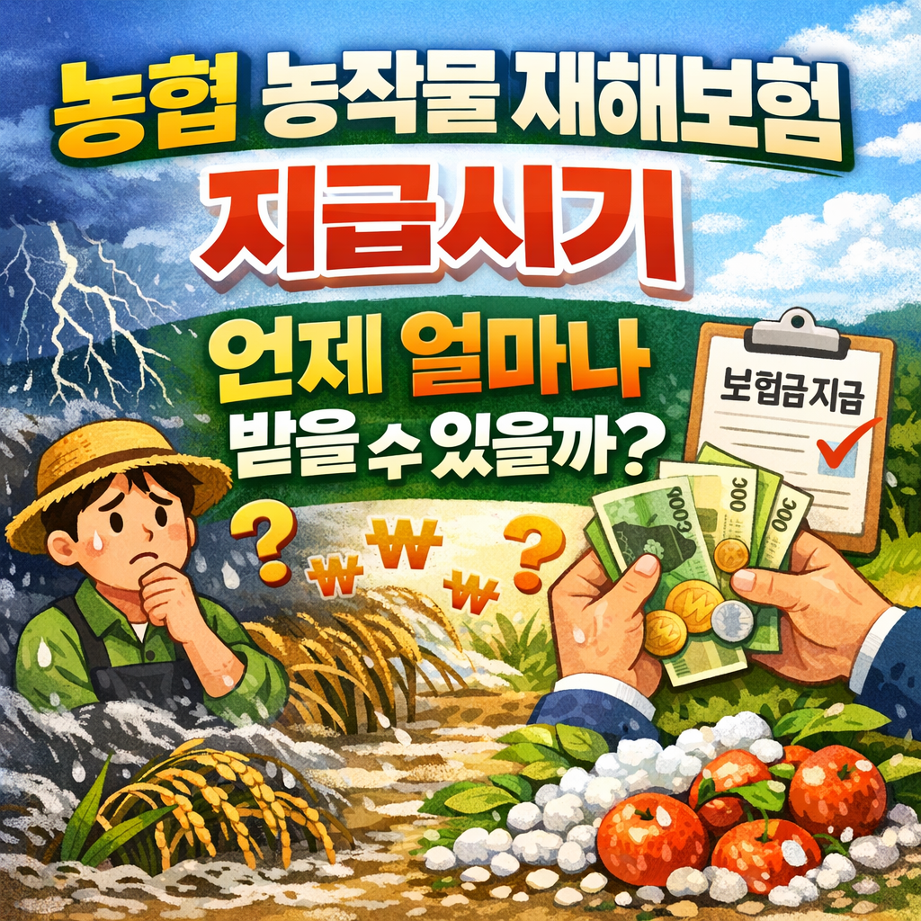 농협 농작물 재해보험 지급시기