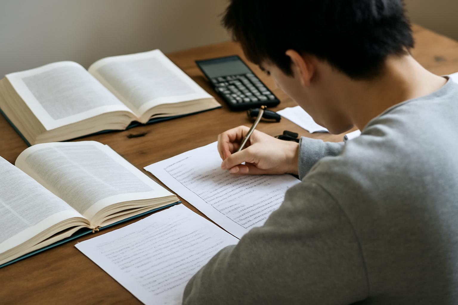 고등학생 중간고사 시험기간