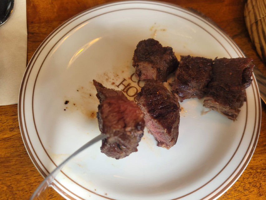 자르 스테이크 단면