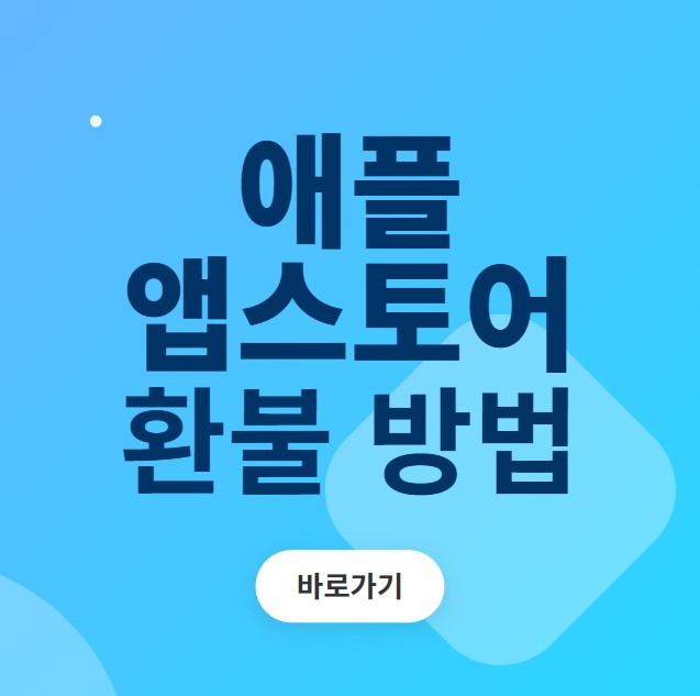 애플 앱스토어 환불