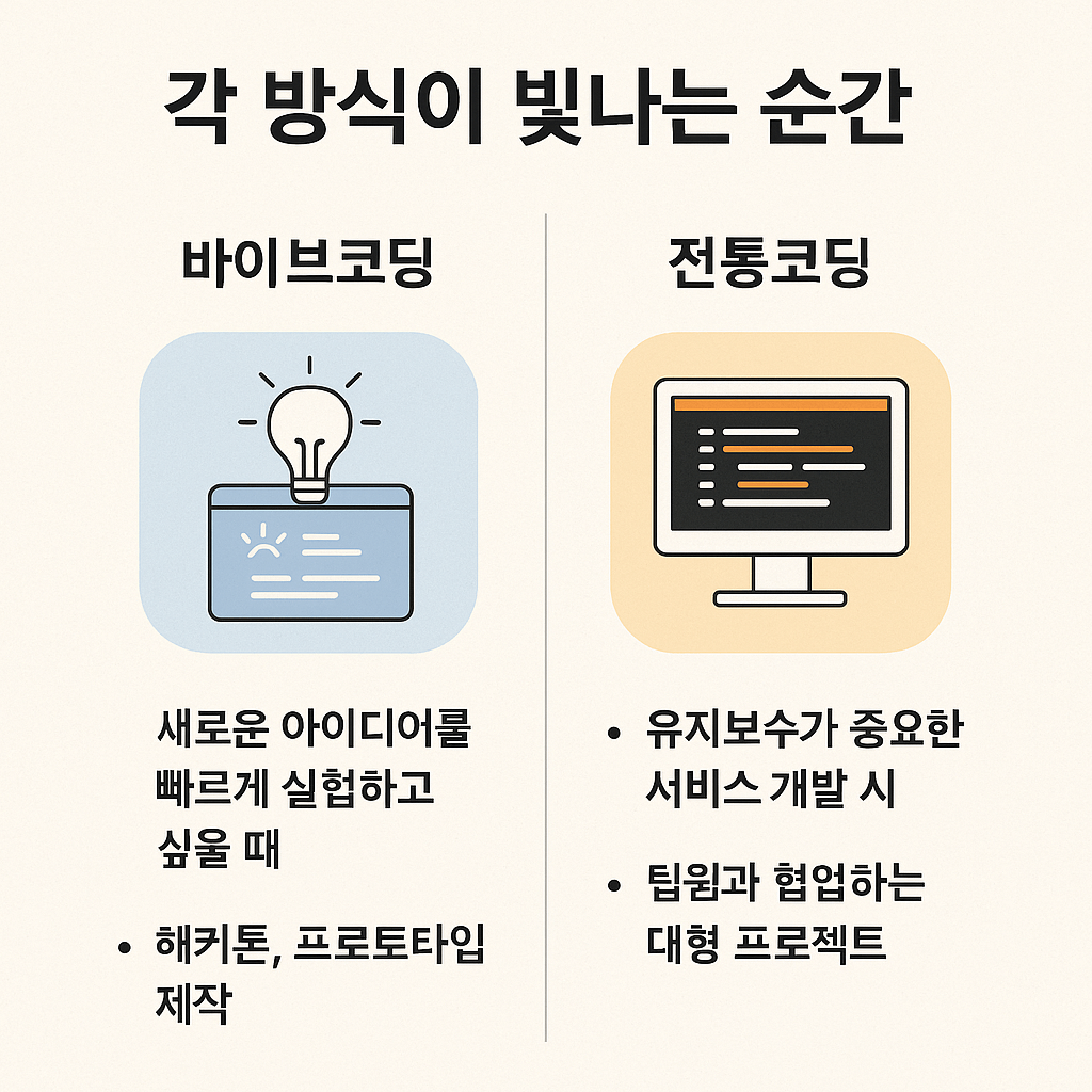 바이브코딩과 전통코딩의 차이, 어디까지 알고 계신가요?