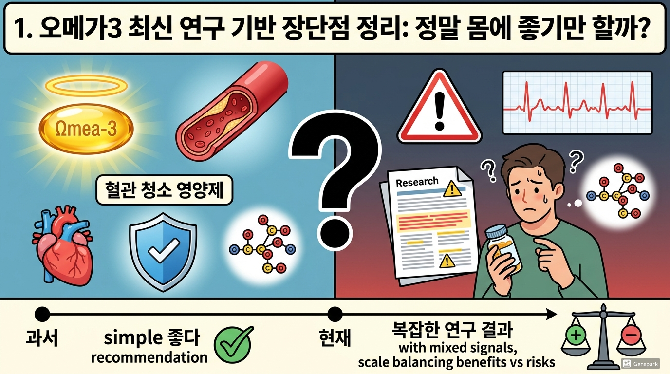 오메가3 최신 연구 기반 장단점 정리: 정말 몸에 좋기만 할까?