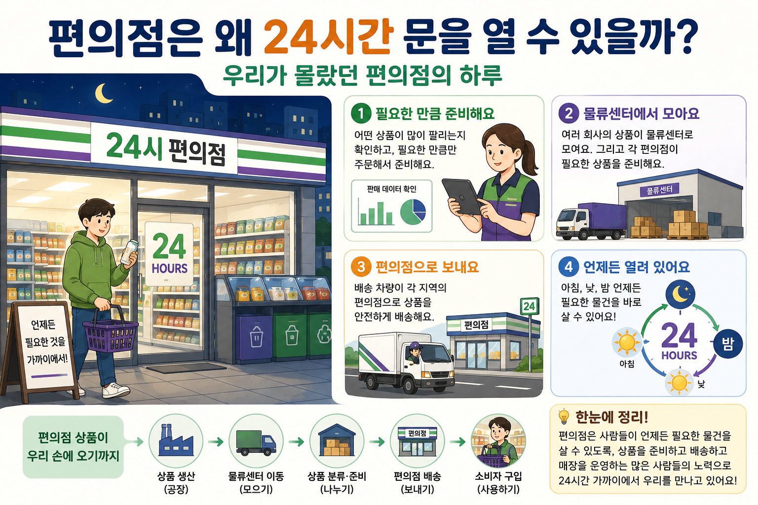 편의점은 왜 24시간 문을 열 수 있을까? 우리가 몰랐던 편의점의 하루