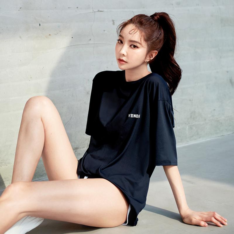 벤디스코리아 벤디스 비치웨어 루즈핏 남녀공용 래쉬가드 상의 CT004