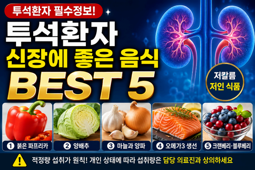투석환자 신장에 좋은 음식 BEST 5 이미지사진