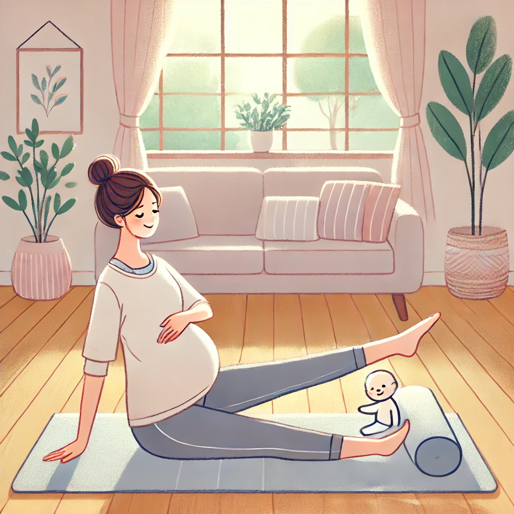 필라테스하는 임산부