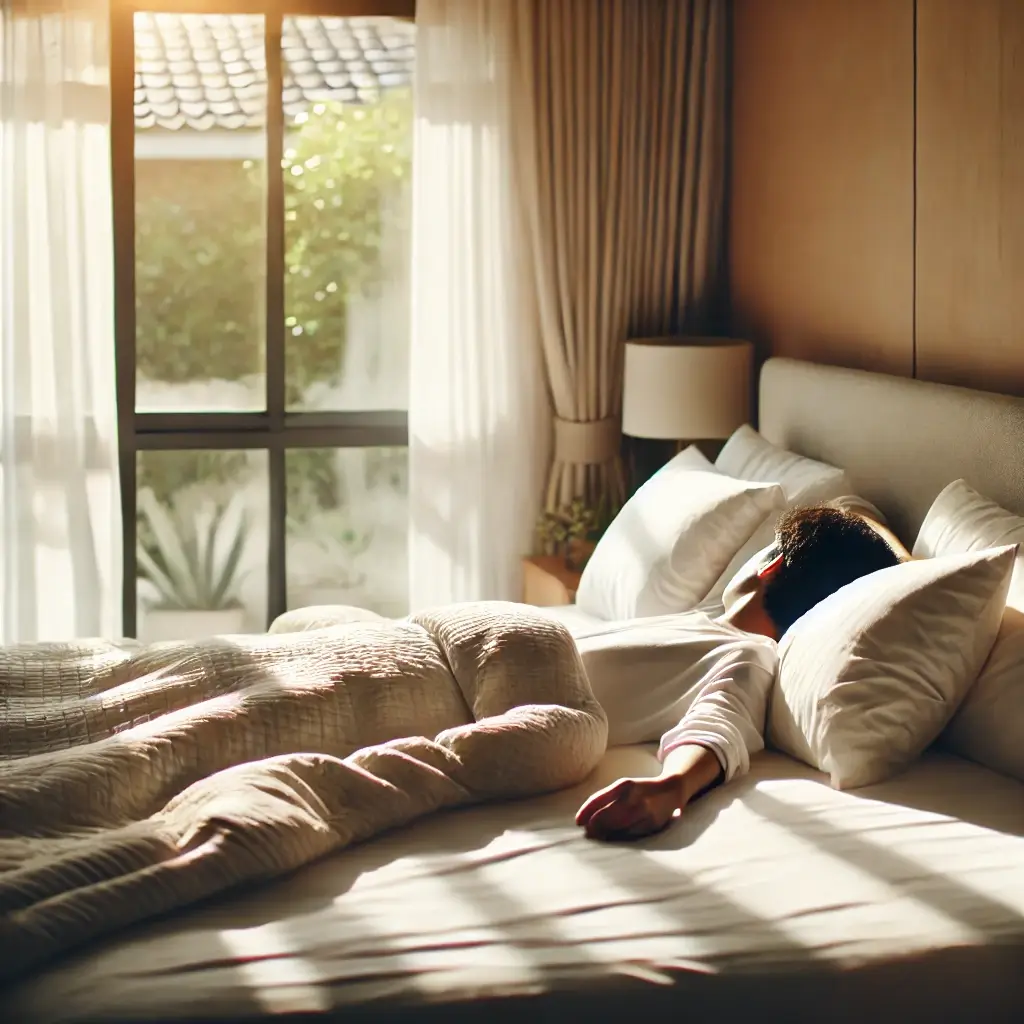 포근한-침실에서-편안한-자세로-자는-남성