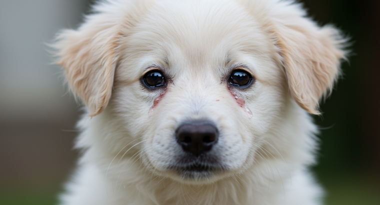 강아지 눈물 자국