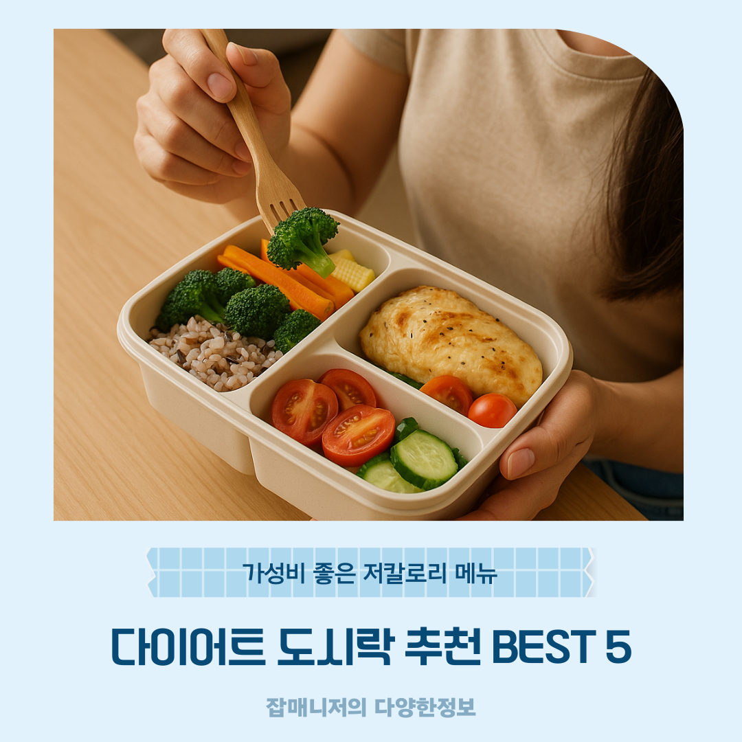 다이어트 도시락 추천 BEST 5 ❘ 가성비 좋은 저칼로리 메뉴
