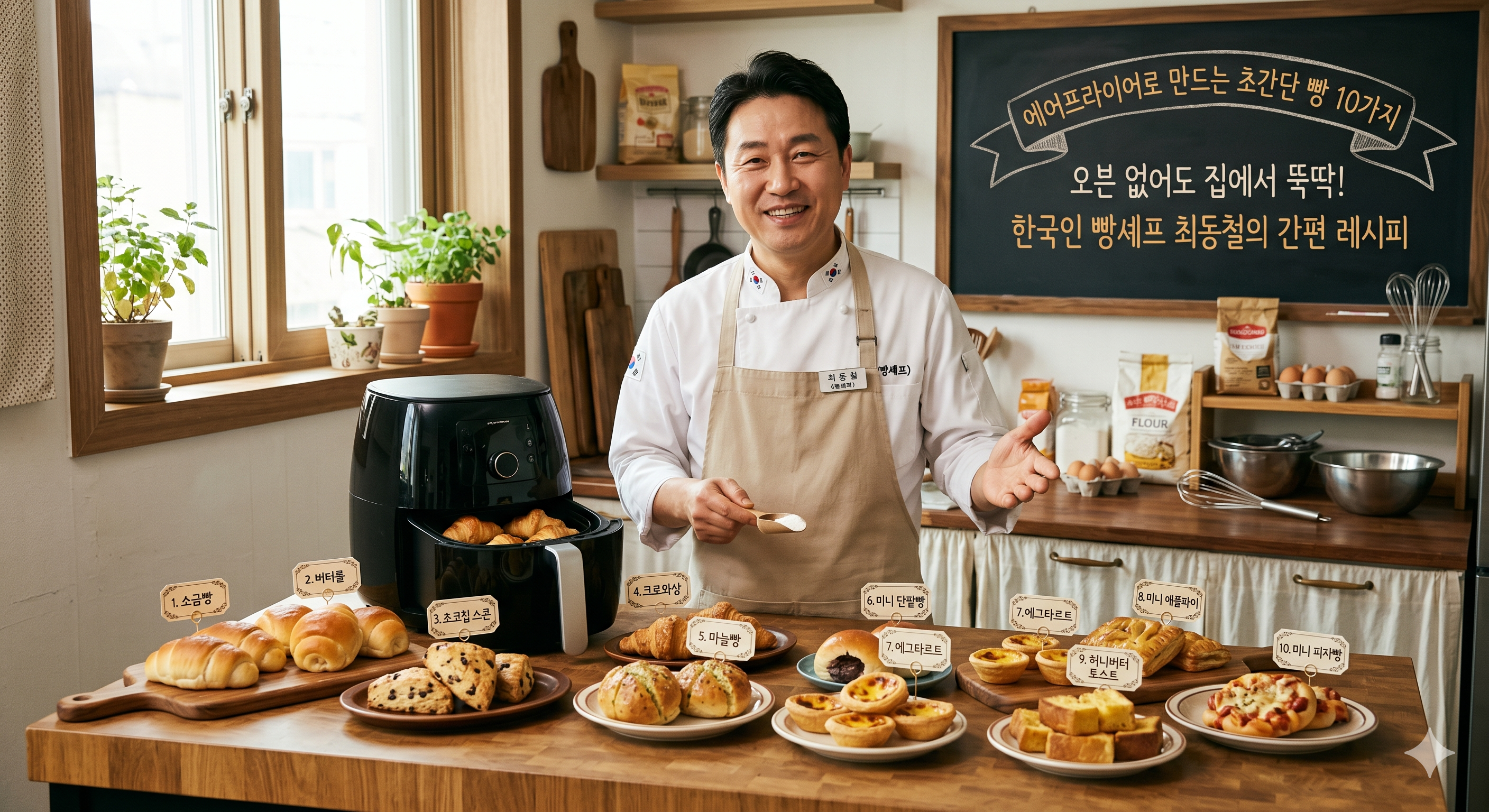 에어프라이어로 만드는 초간단 빵 10가지