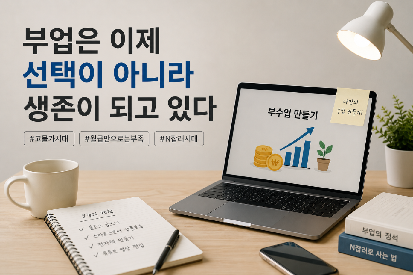 부업은 이제 선택이 아니라 생존이 되고 있다