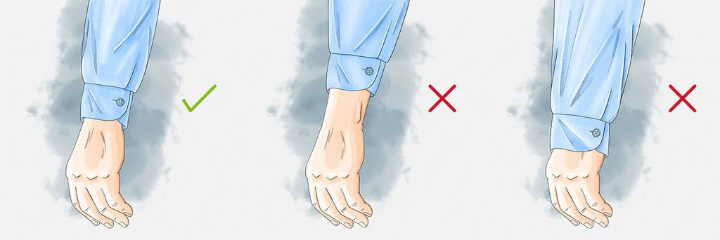 정장 셔츠의 소매 길이는 어떻게 맞추는 것이 좋을까?
