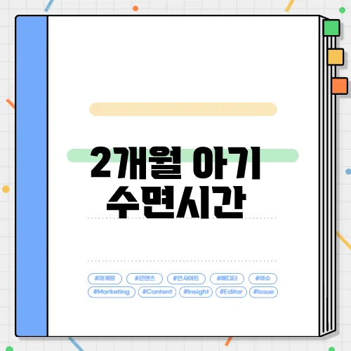 2개월 아기 수면시간