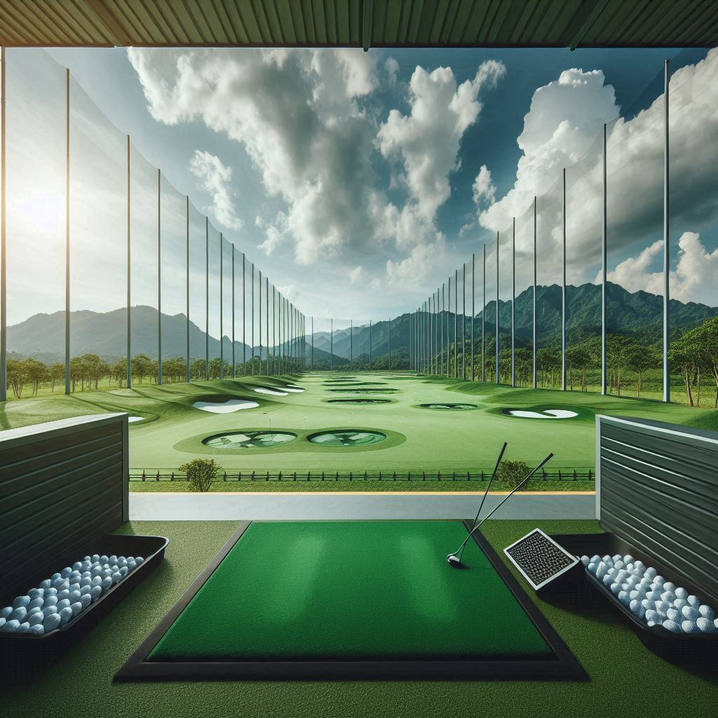 실외골프연습장 배경
