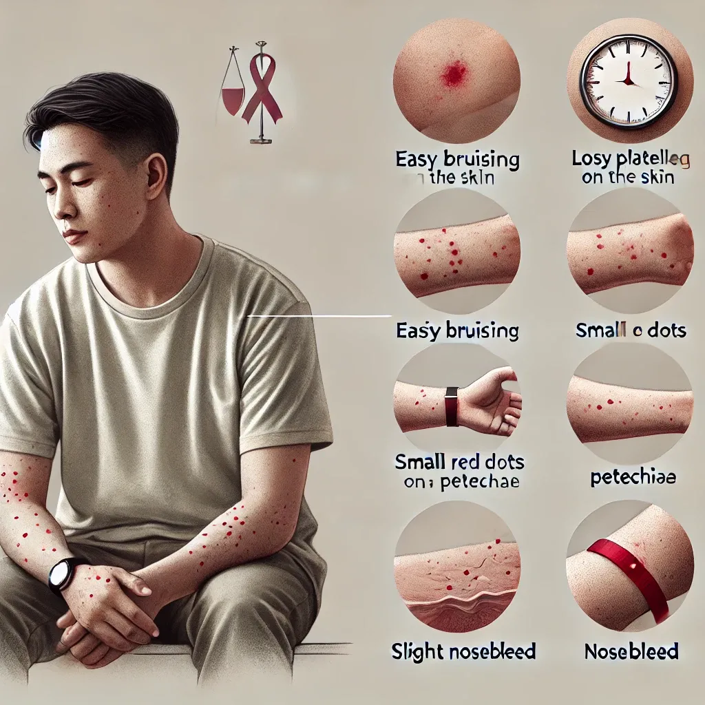 혈소판수치가 낮으면 일어나는 증상