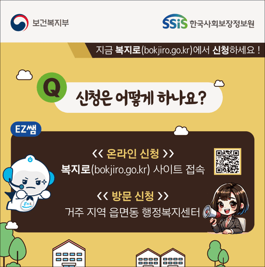 일상돌봄서비스 신청방법(출처:한국사회보장정보원)