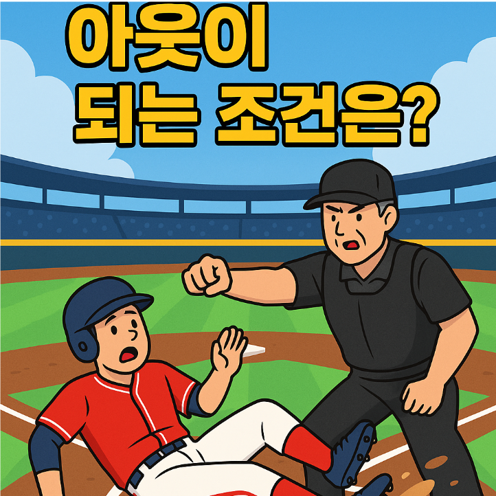 아웃이 되려면 어떤 조건이 있을까?