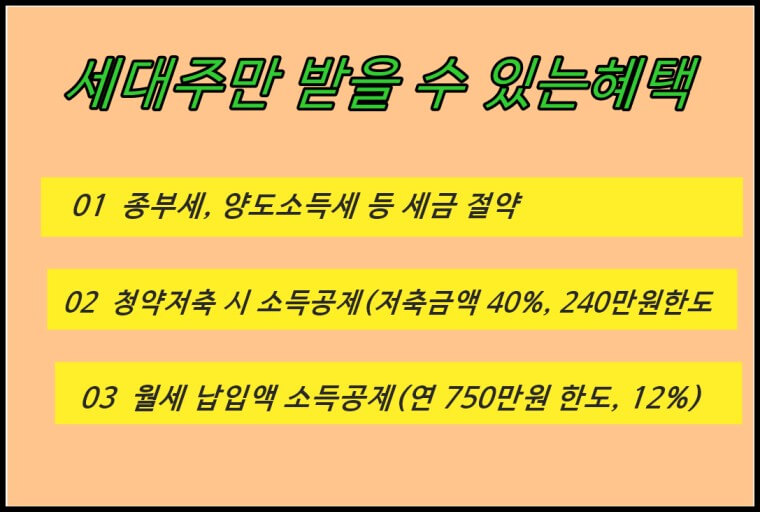 세대분리 장점