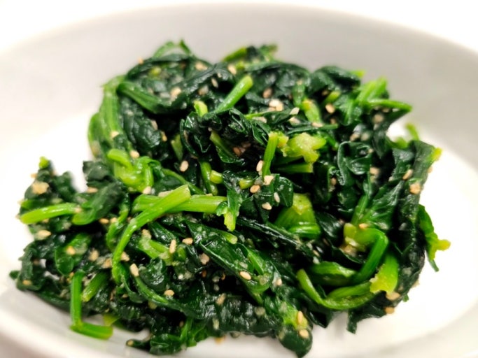 시금치나물무침