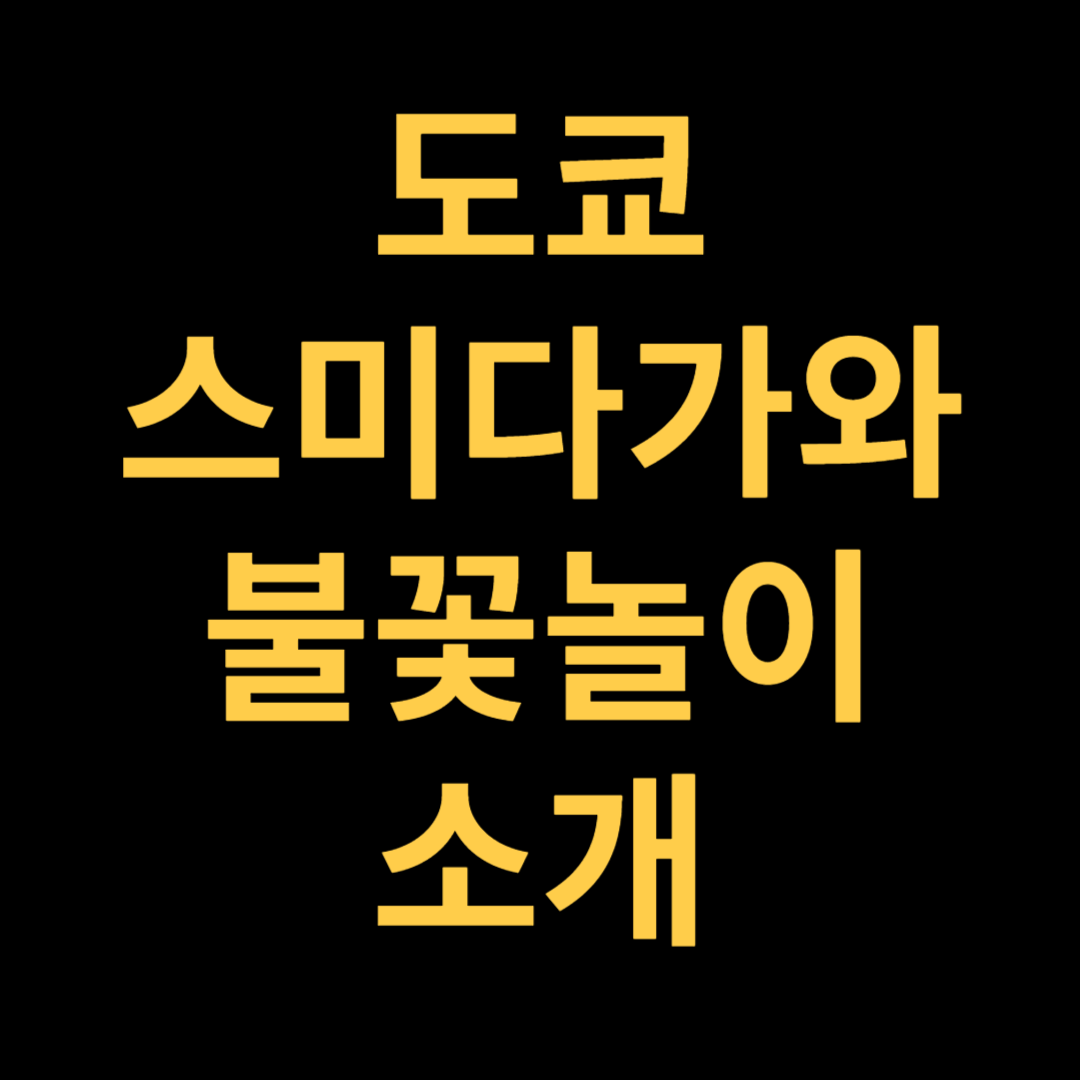 스미다가와 불꽃놀이