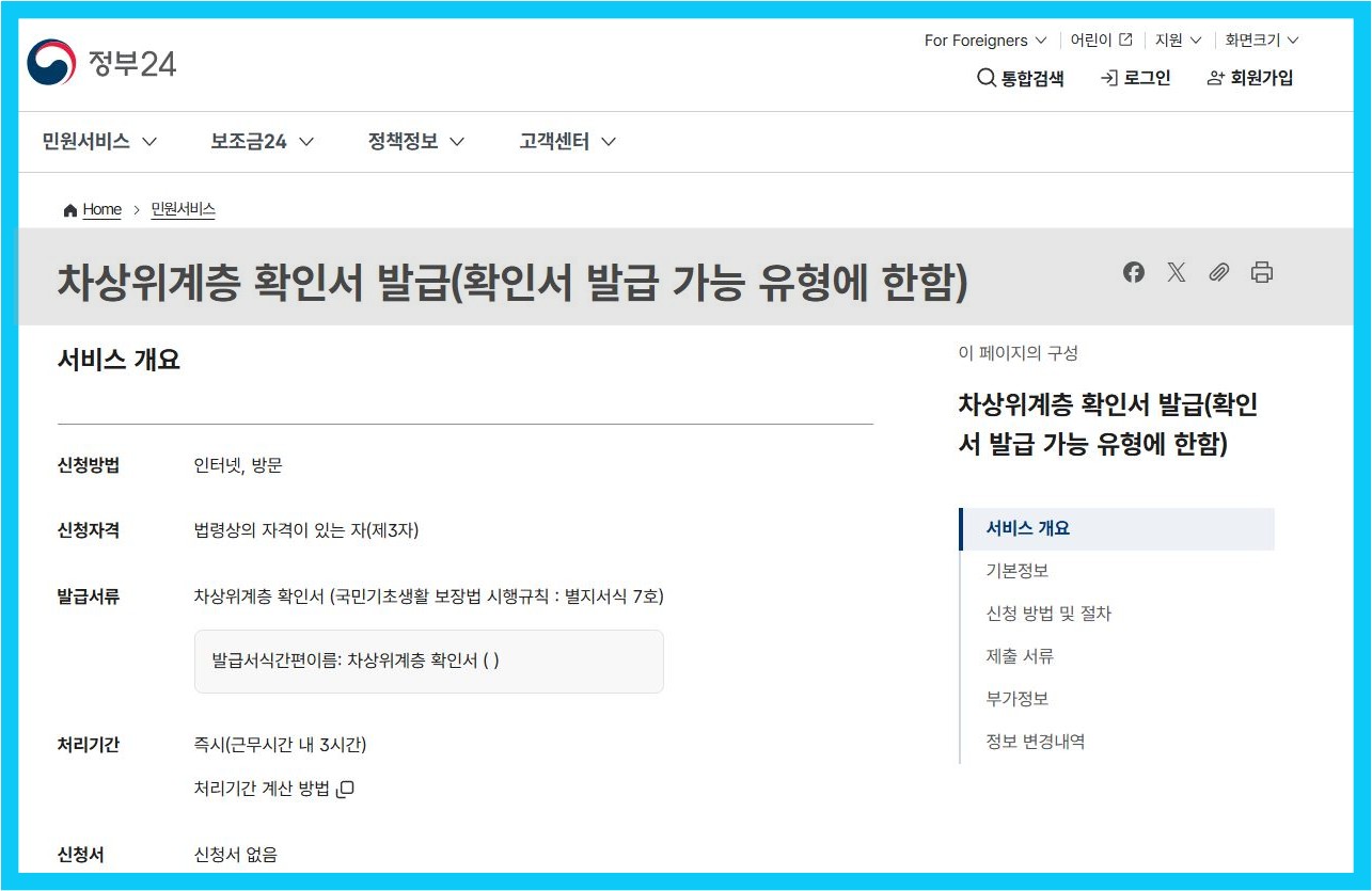 2025년 차상위계층 총정리|조건·자격·신청방법·혜택 완벽 가이드