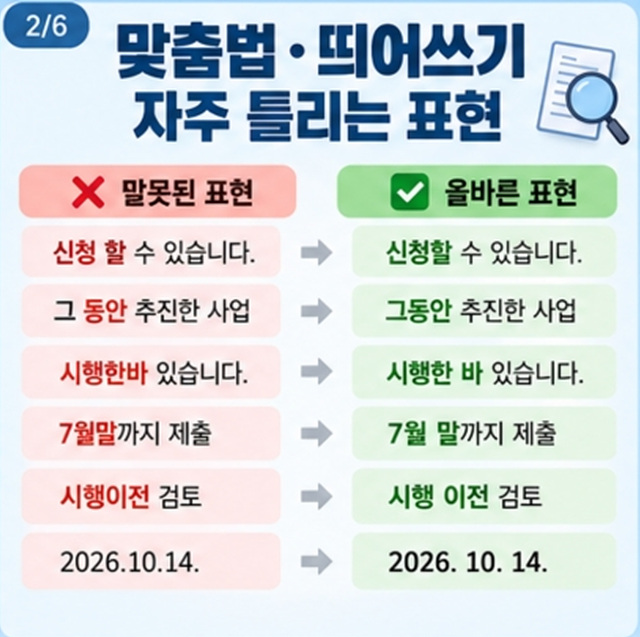 공문서 작성할 때 자주 틀리는 표현 20가지｜올바른 공공언어 사용법