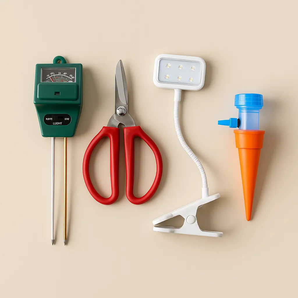 Essential tools for houseplant beginners – 반려식물 초보자용 필수 관리 도구 구성
