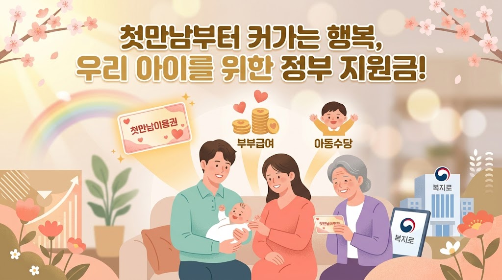첫만남,부모,아동수당 게시글 메인 이미지