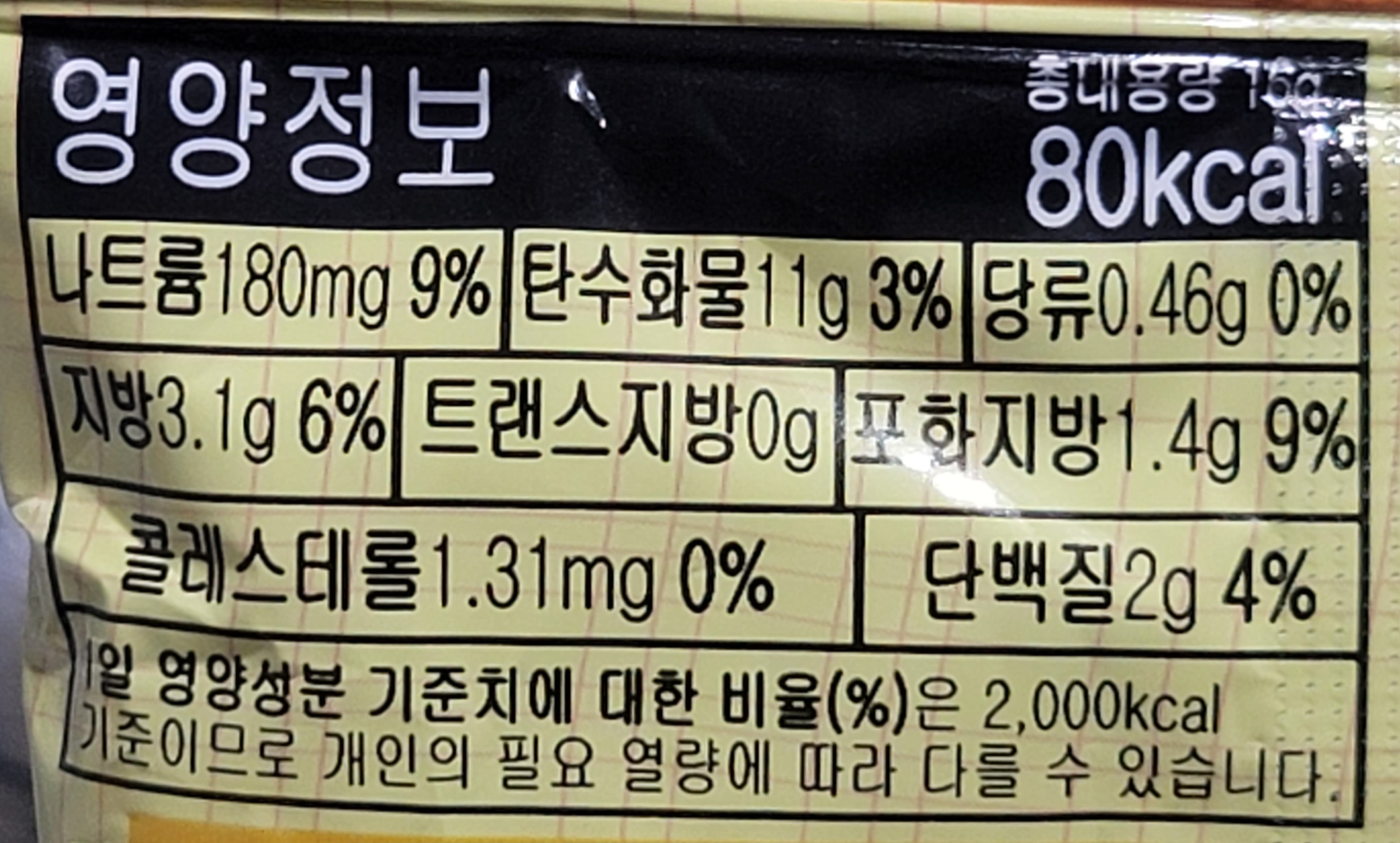 게메즈 에낙 영양정보