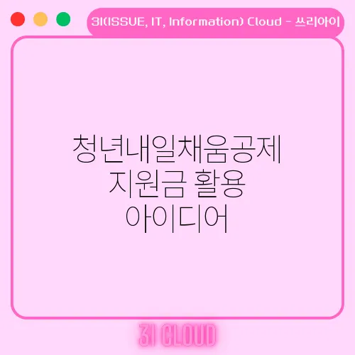청년내일채움공제 지원금 활용 아이디어