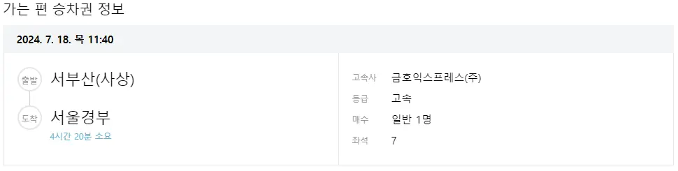 서부산 고속버스 터미널 시간표, 고속버스 예매