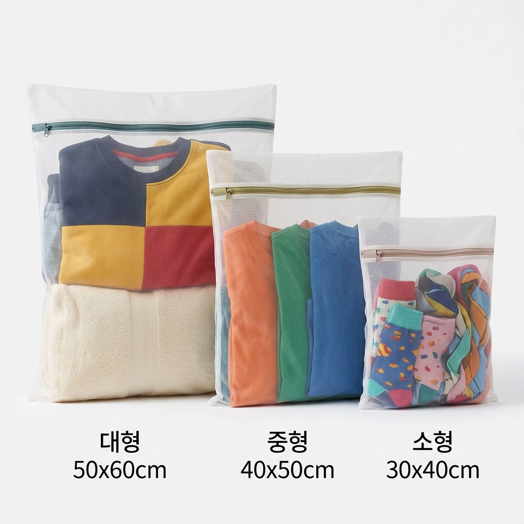 세탁망 고르는법 사이즈 기준 비교