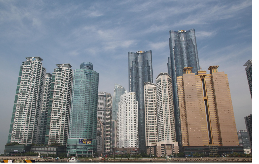 한국의 아파트 모습