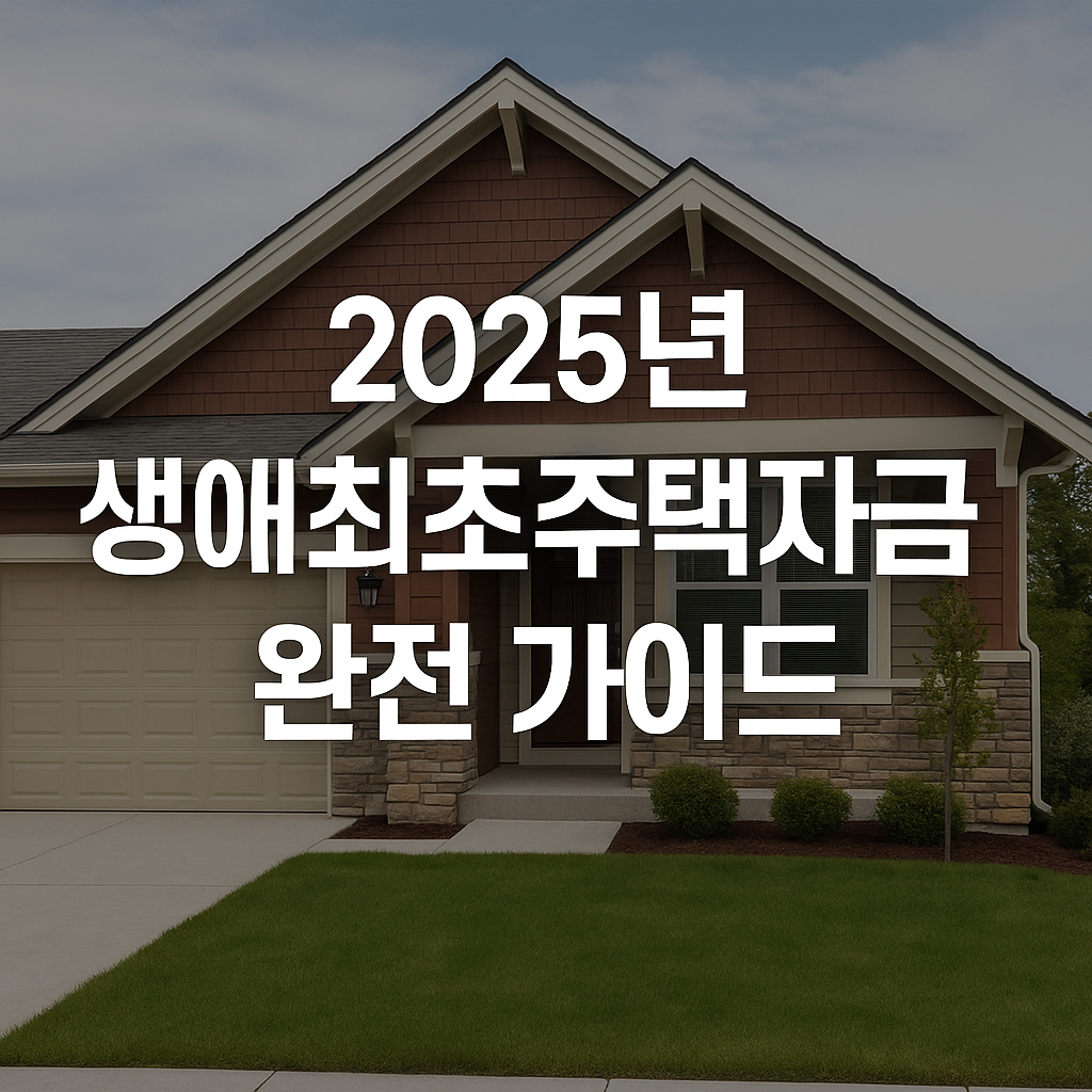 2025년 생애최초주택자금대출