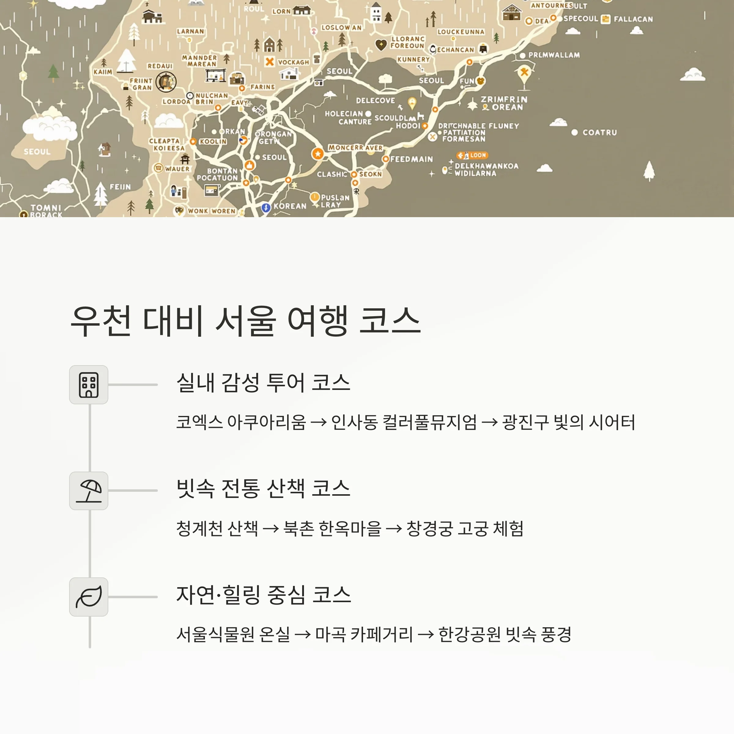 비 오는 날 더 빛나는 서울 여행지