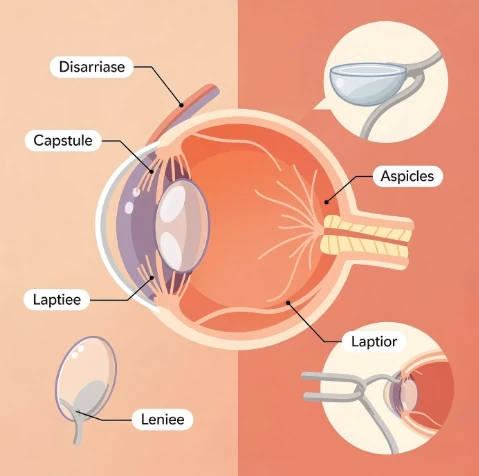 노안 렌즈삽입술의 수술 방법 구조 이미지