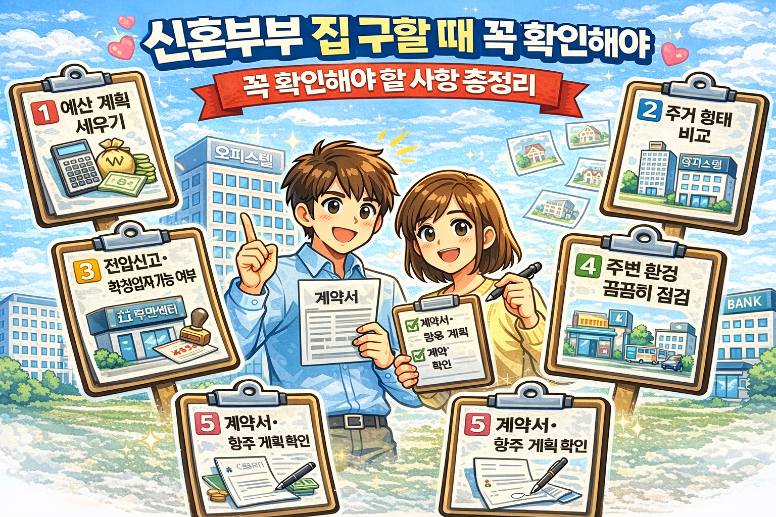 신혼부부집구하기그림