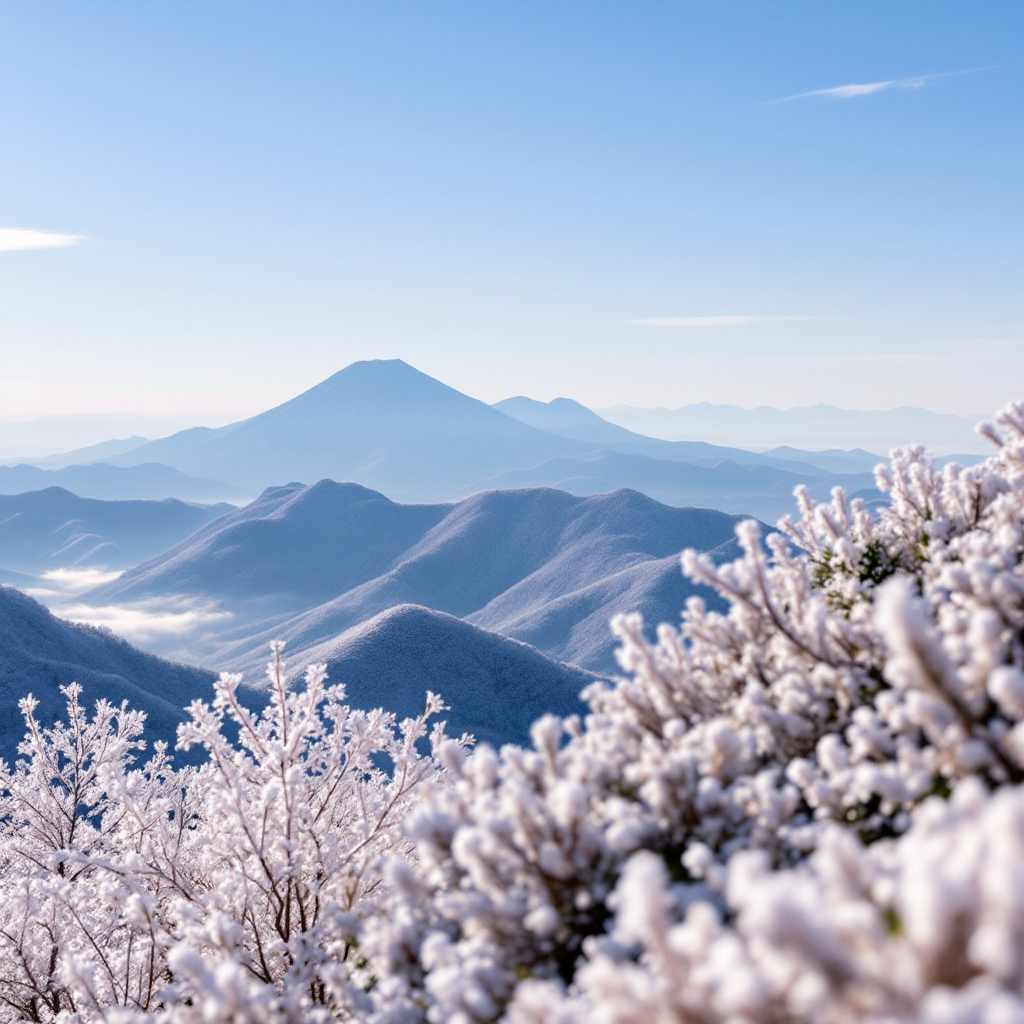 설악산 눈꽃 사진