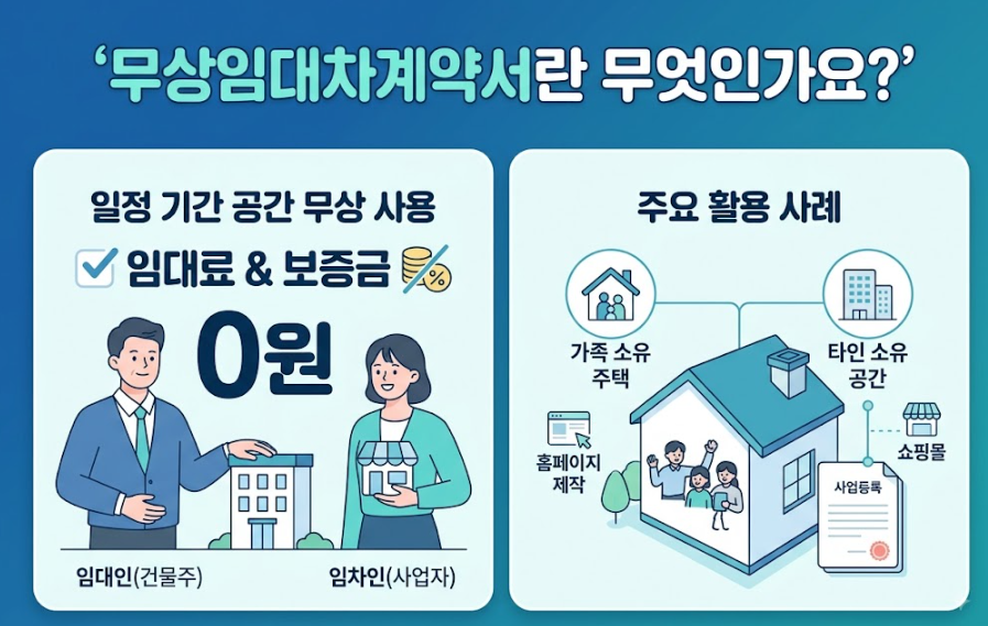 무상임대차계약서 작성