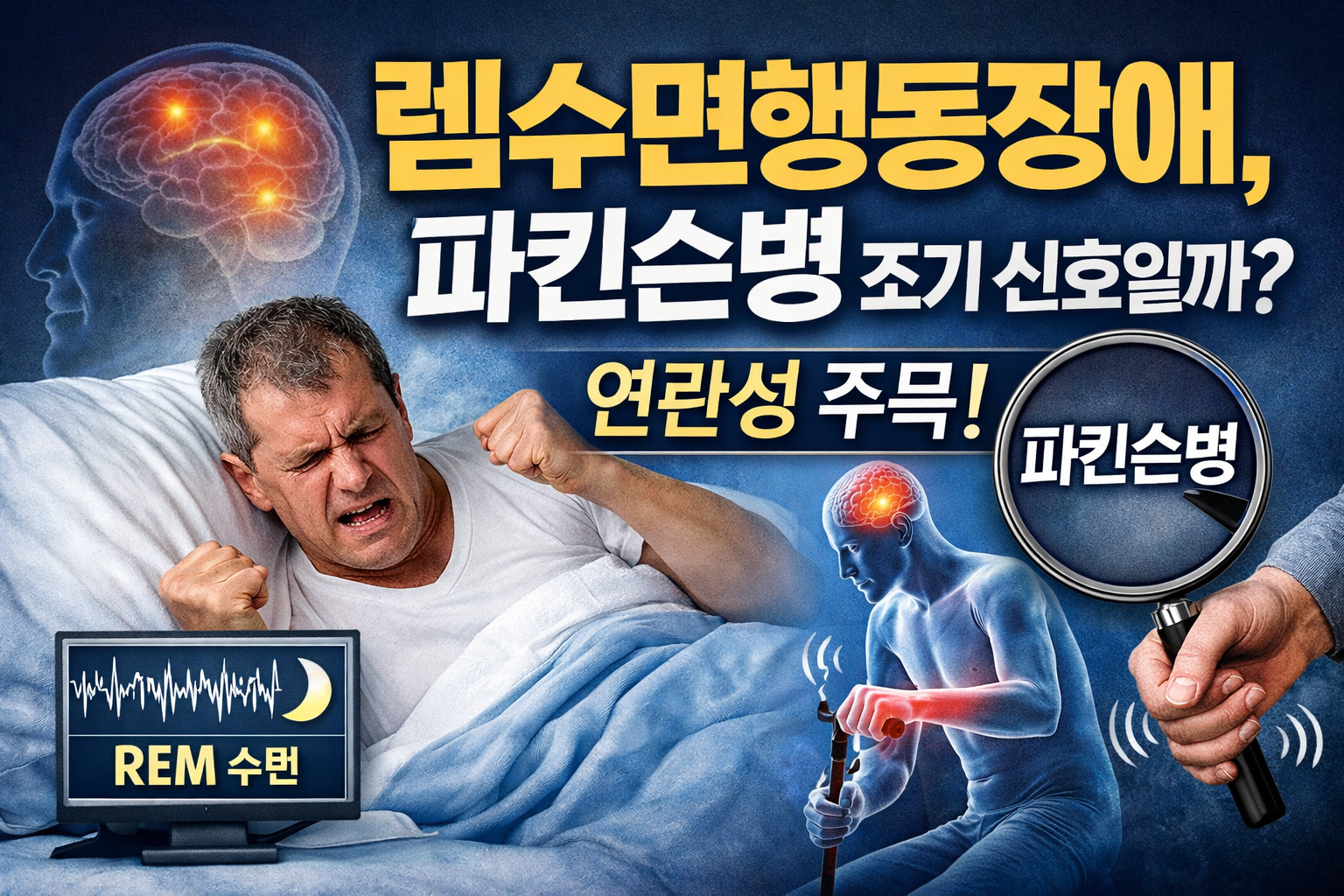 렘수면행동장애, 파킨슨병 조기 신호일까? 연관성 주목