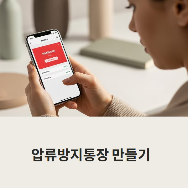 압류방지통장 만들기