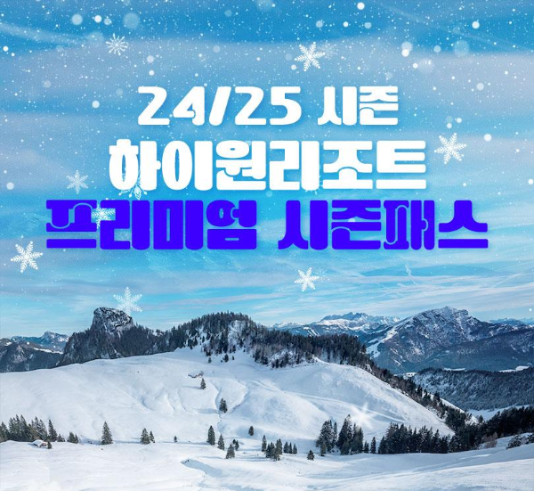 2024-2025 스키장 시즌권 종류 가격 비교 총정리