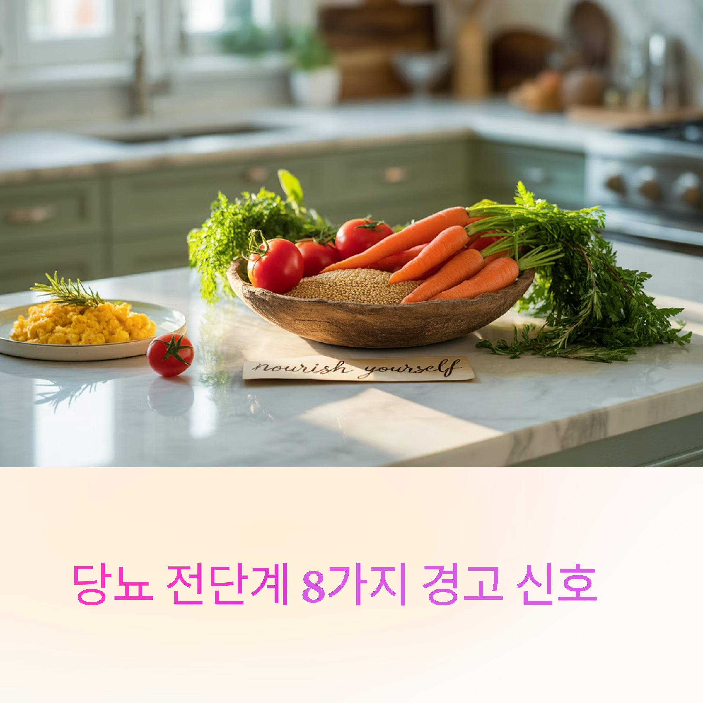 당뇨 전단계 경고 신호