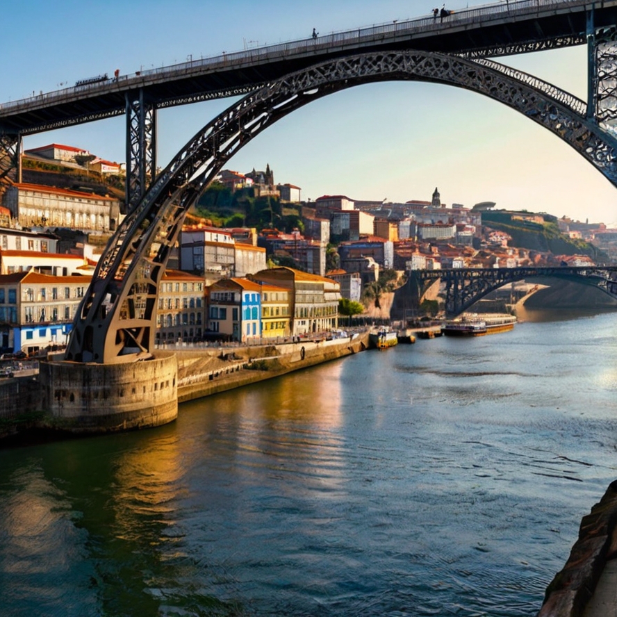 포르투 명소 동 루이스1세 다리 이미지