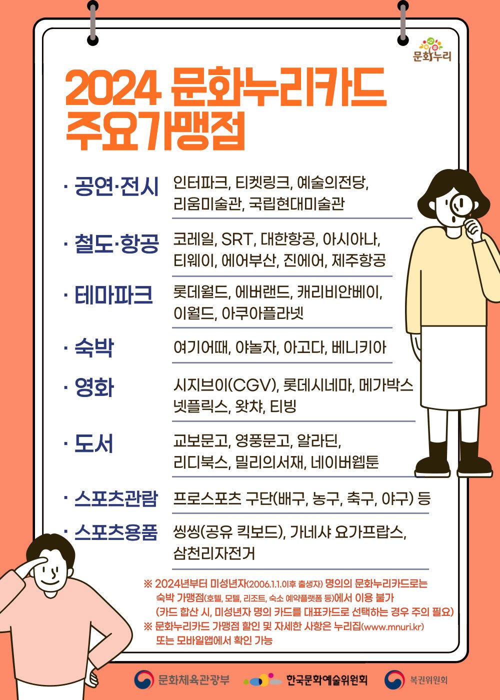 문화누리카드 사용처 사용기간 발급방법 총정리