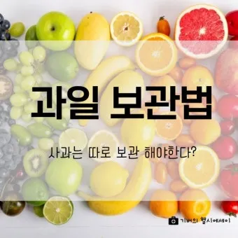 과일 보관 바나나 사과 토마토 숙성 냉장 기준표_6