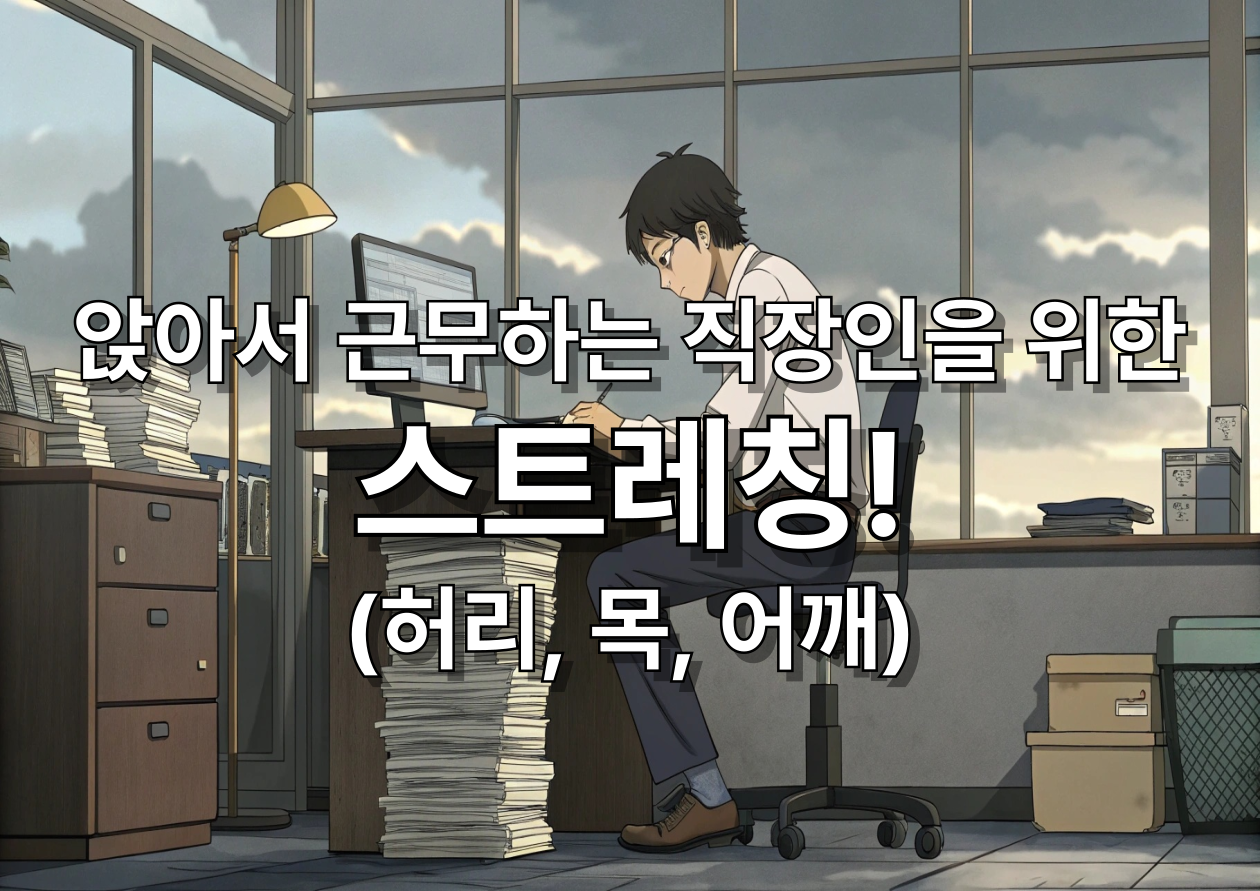 앉아서 근무중인 직장인 그림