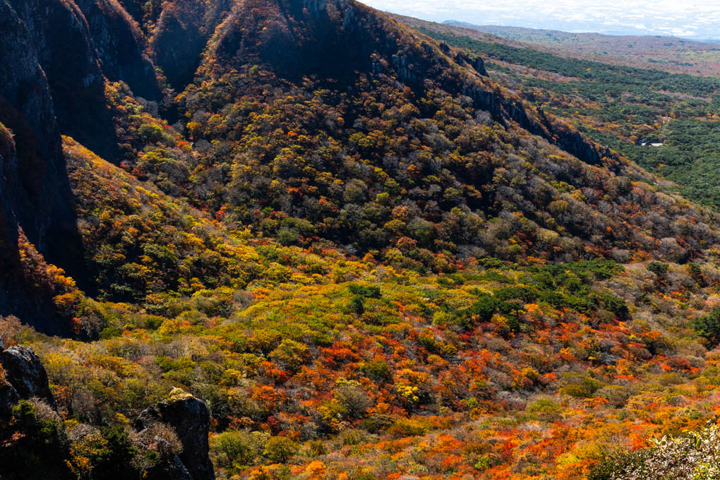 영실기암 단풍 절정